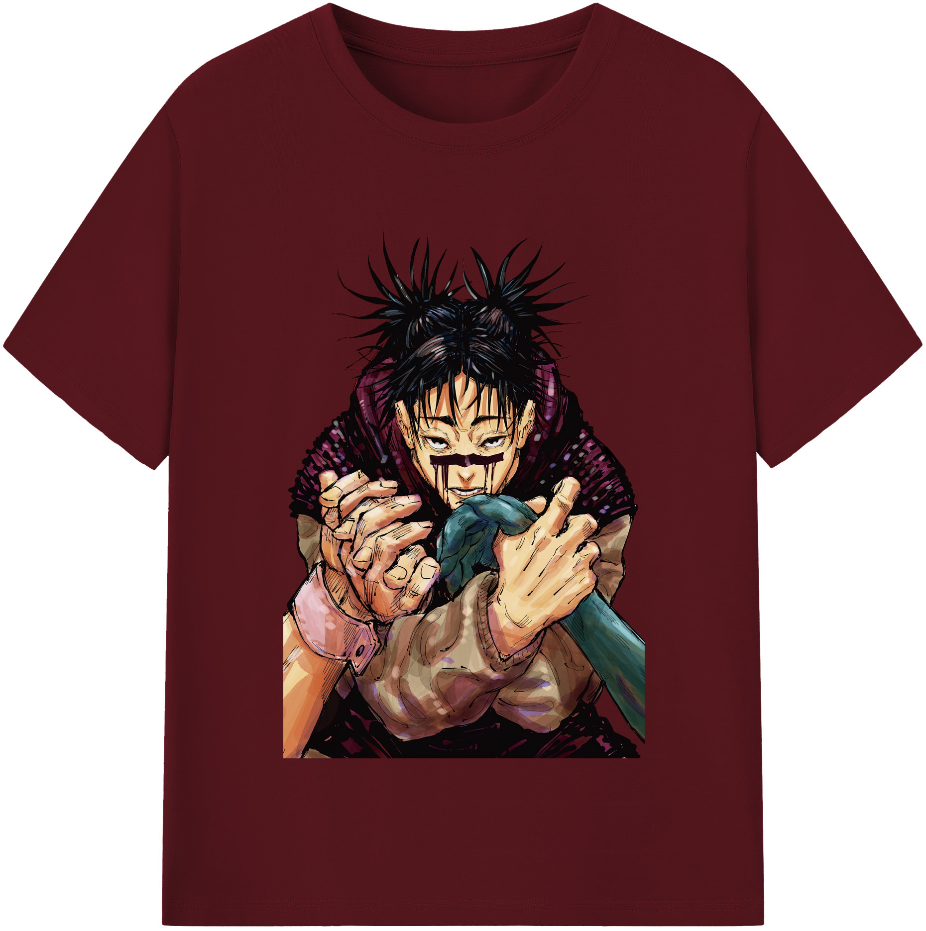 （画像用） 呪術廻戦 Jujutsu Kaisen 綿100％半袖Tシャツ（フロントプリント）